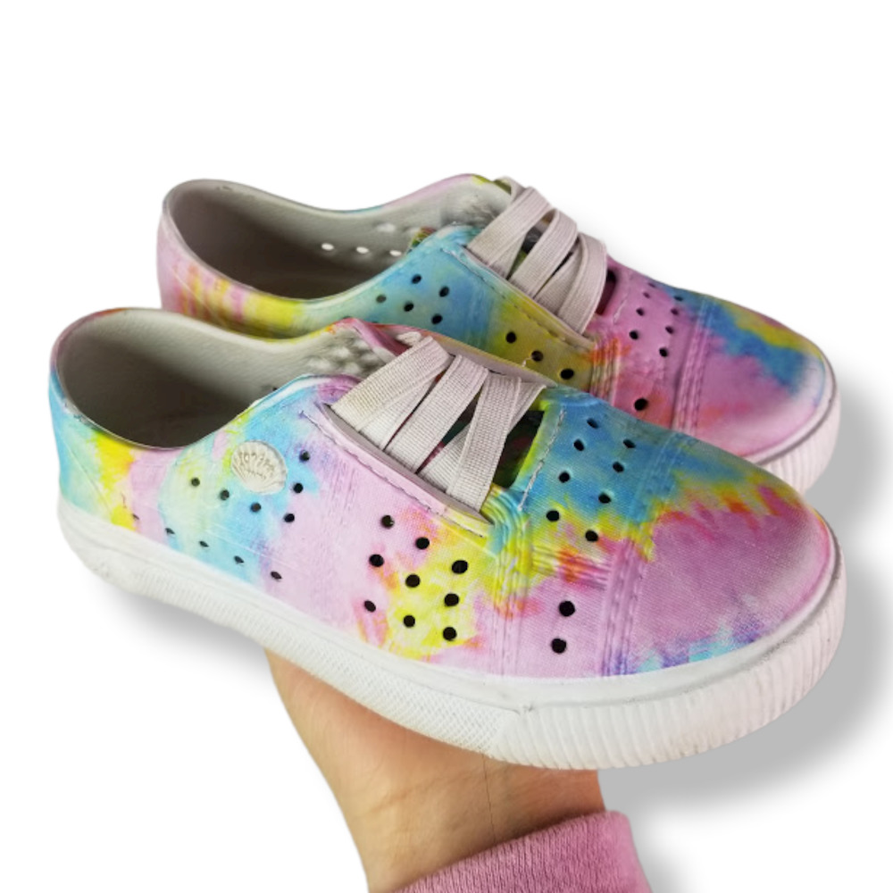 Blowfish Malibu Rio-K EVA Water Shoes Sneakers Pink Tie Dye Slip On Toddler 11